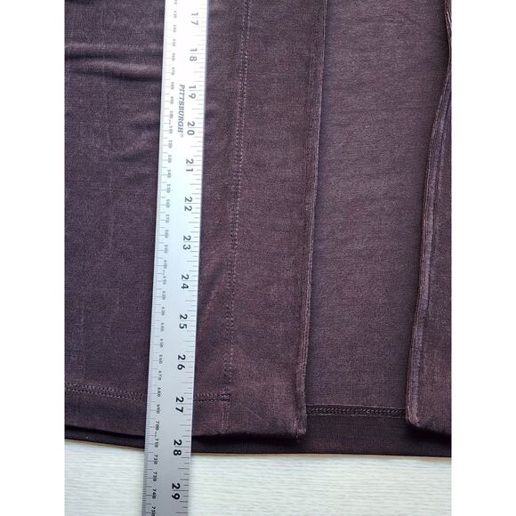 SWEATER/COVER UP-CHICO'S TRAVELERS-Brown-Knit-No Buttons-Hip Length-Chico's 1/SM - Picture 8 of 12